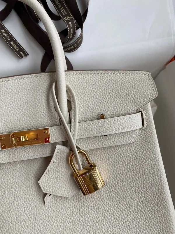 Hermes Birkin White Togo Gold - Image 7
