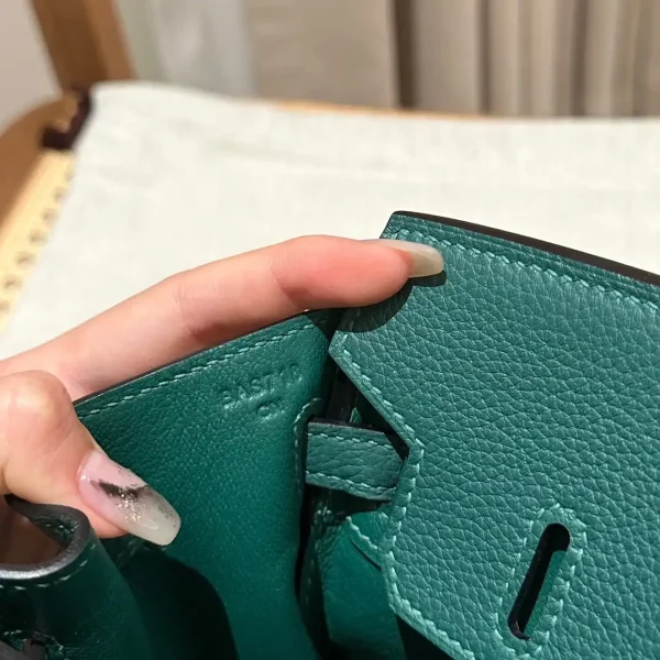 Hermes Birkin Peacock Green Togo - Image 5