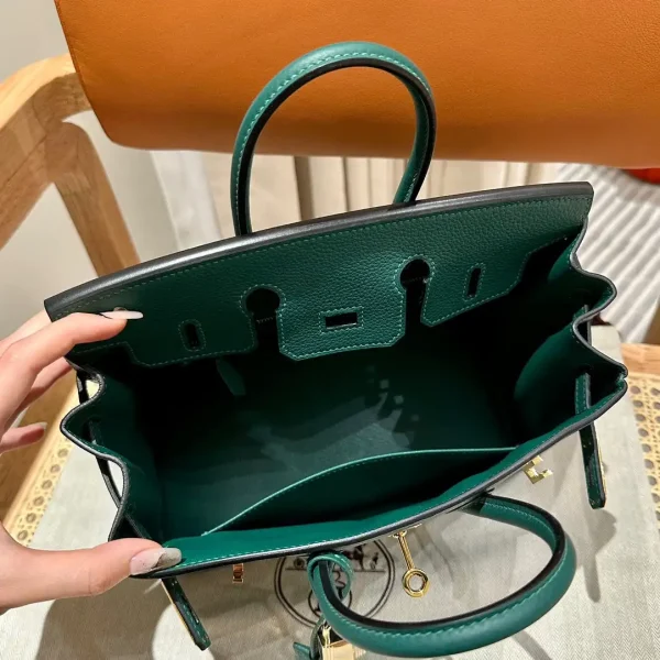 Hermes Birkin Peacock Green Togo - Image 9