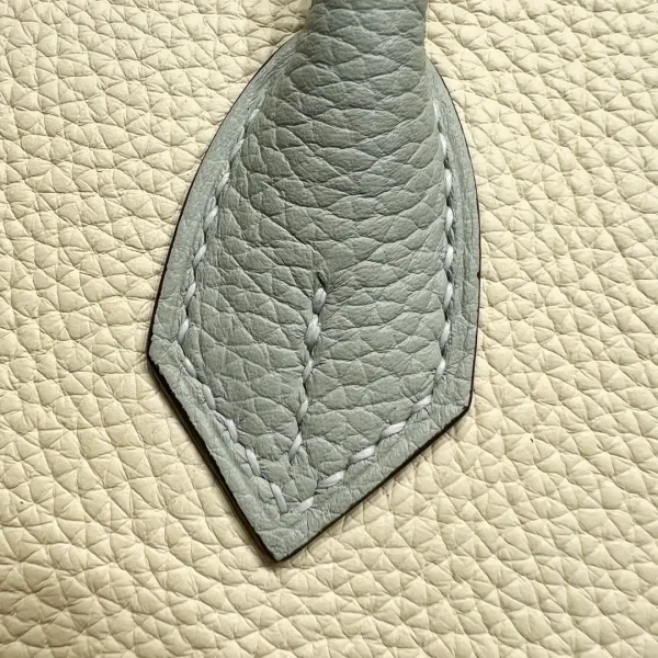 Hermes Birkin Haze Blue Cream White - Image 8