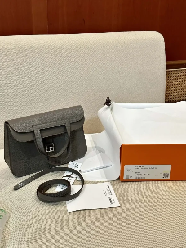 Hermes Halzan Dark Grey - Image 3