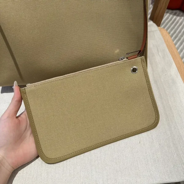 Hermes Herbag 31cm Brown Canvas - Image 10