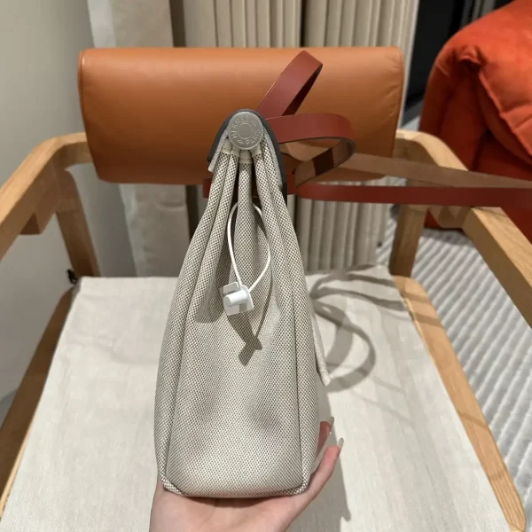 Hermes Herbag 31cm Beige Red - Image 6