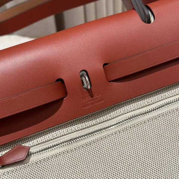 Hermes Herbag 31cm Beige Red - Image 2