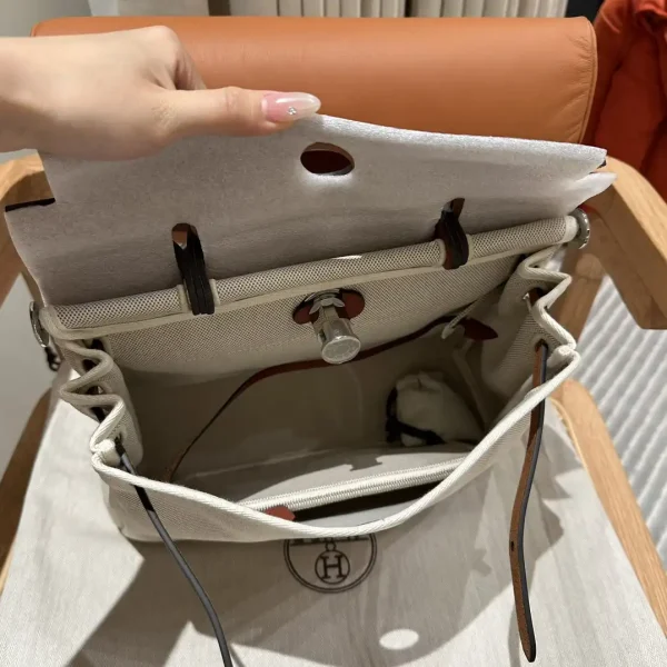 Hermes Herbag 31cm Beige Red - Image 10
