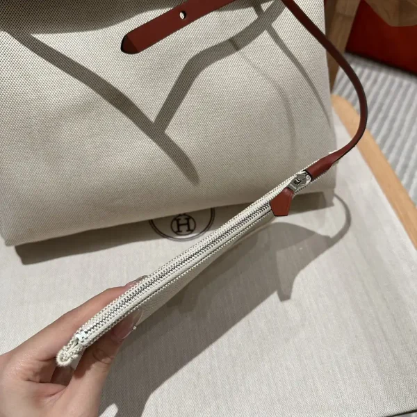 Hermes Herbag 31cm Beige Red - Image 11