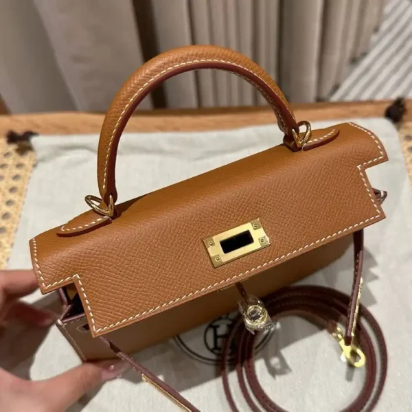 Hermes Kelly Brown Epsom Gold - Image 3