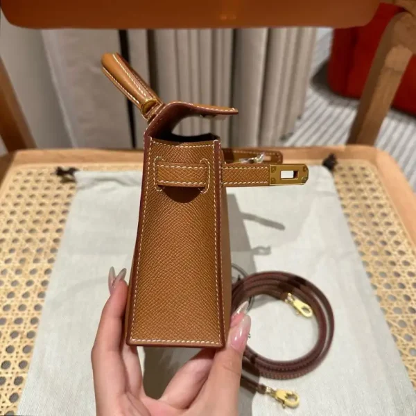 Hermes Kelly Brown Epsom Gold - Image 5