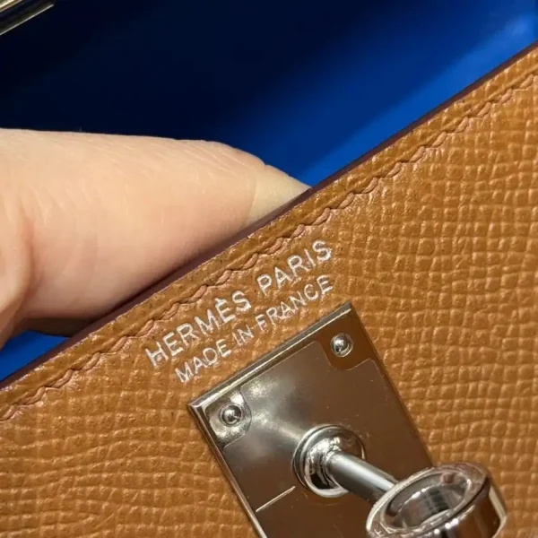 Hermes Kelly Noir Blue  Epsom - Image 2