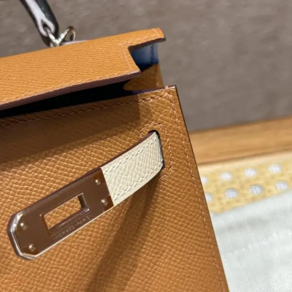 Hermes Kelly Noir Blue  Epsom - Image 4