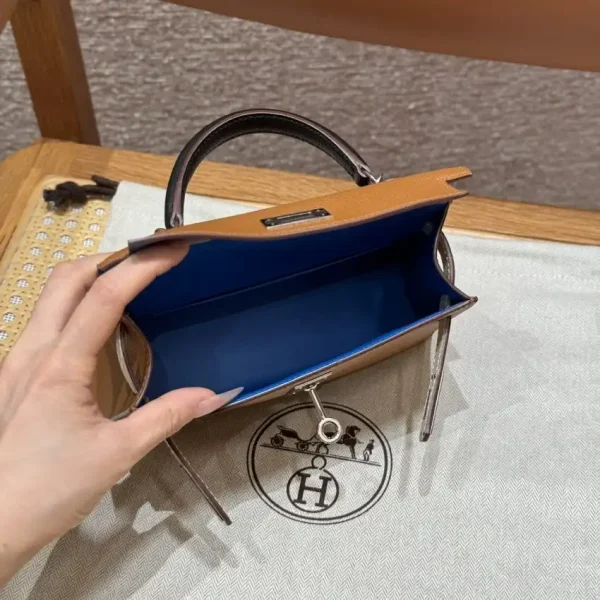 Hermes Kelly Noir Blue  Epsom - Image 7