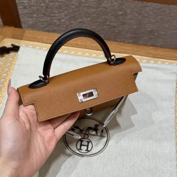 Hermes Kelly Noir Blue  Epsom - Image 8