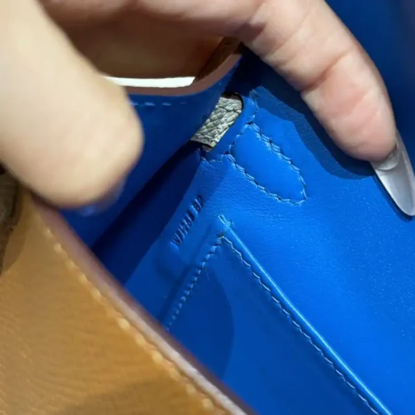 Hermes Kelly Noir Blue  Epsom - Image 10