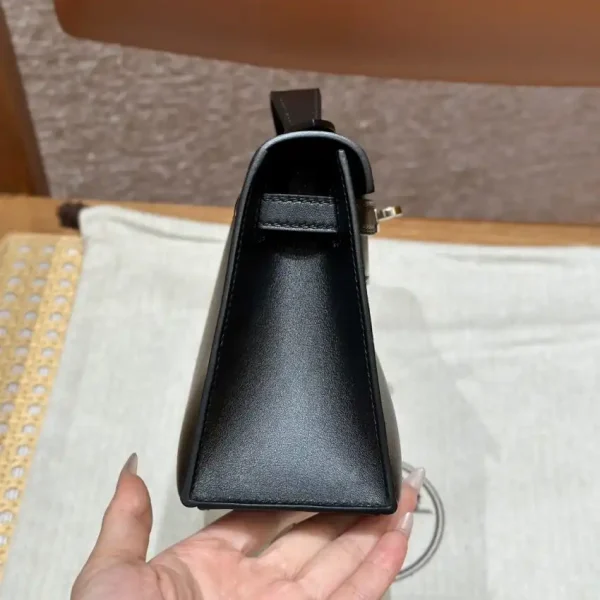 Hermes Kelly Pochette Swift Black - Image 3