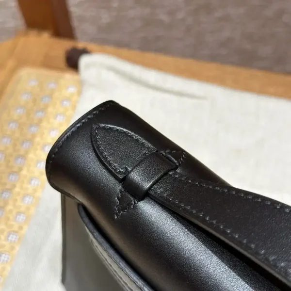 Hermes Kelly Pochette Swift Black - Image 8