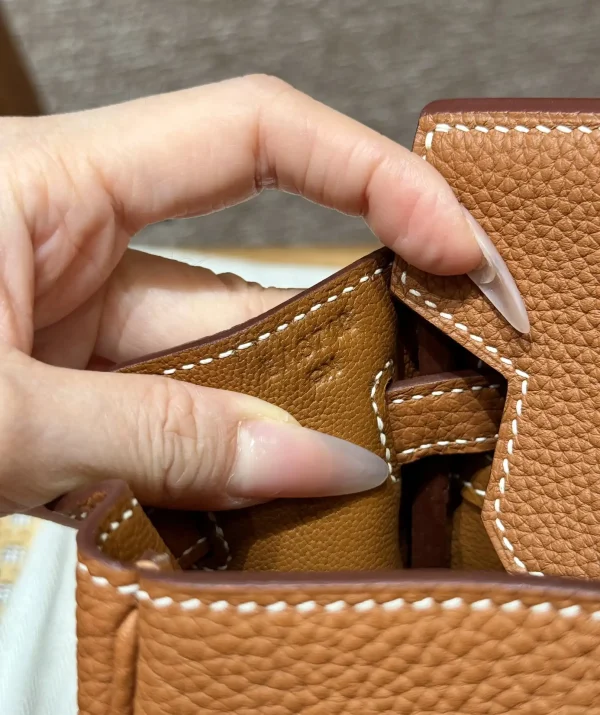 Hermes Birkin  Brown Gold Togo - Image 9