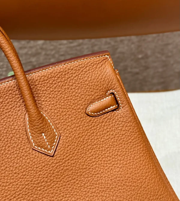 Hermes Birkin  Brown Gold Togo - Image 11