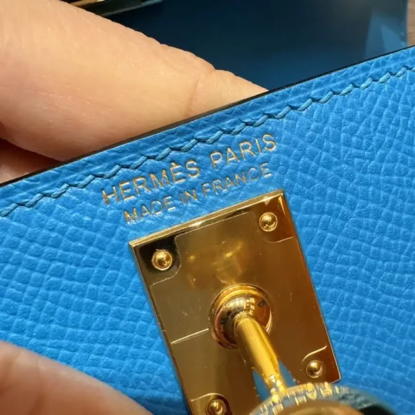Hermes Kelly Blue Fruda Epsom - Image 7