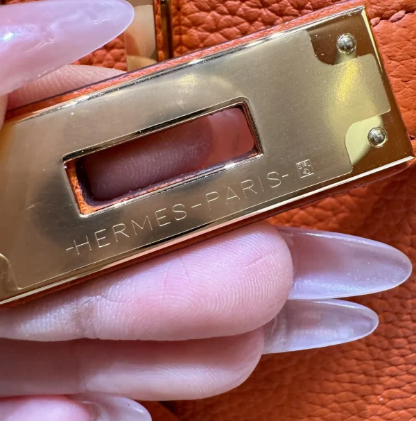 Hermes Birkin Orange Togo Gold - Image 5