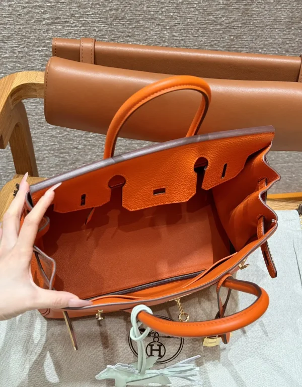 Hermes Birkin Orange Togo Gold - Image 9