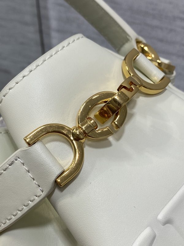 Dior Bucket Bag White Small Size - Image 7
