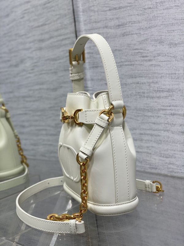 Dior Bucket Bag White Small Size - Image 5