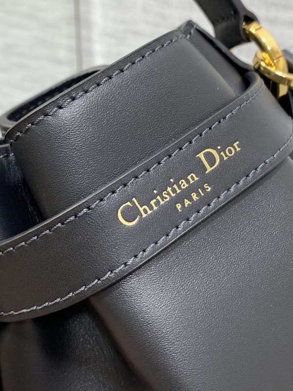 Dior Bucket Bag Black Color Small Size - Image 9