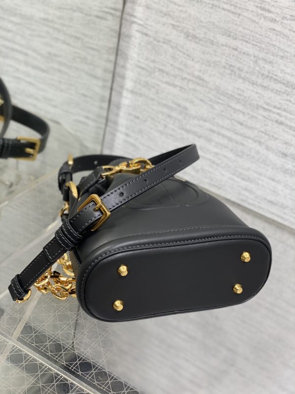 Dior Bucket Bag Black Color Small Size - Image 8