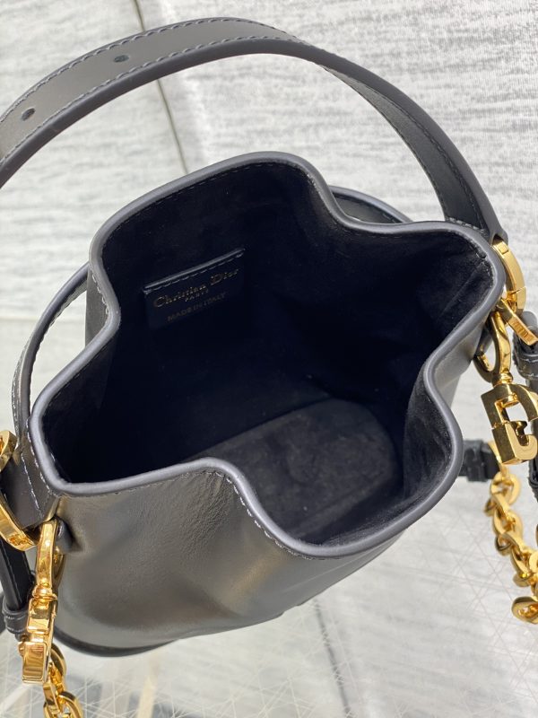 Dior Bucket Bag Black Color Small Size - Image 4
