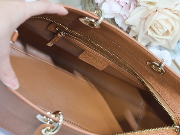 Dior Handbag Brown Oversized Cannage - Image 7