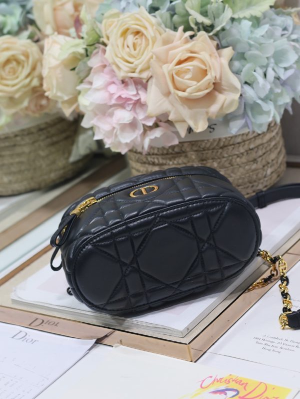 Dior Mini Vanity Bag in Black Lambskin - Image 10