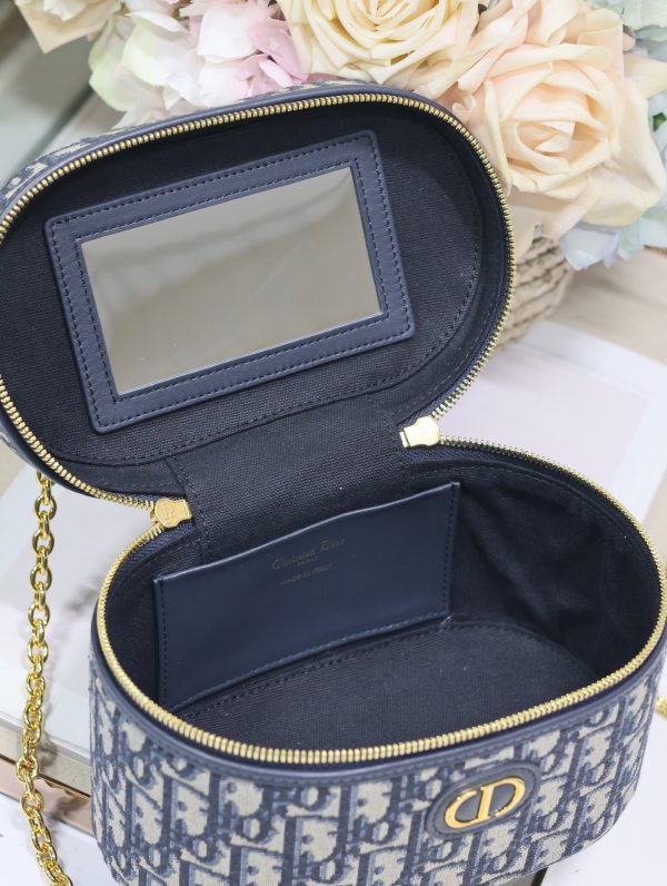 Dior Small Vanity Bag Small Vanity Bag in Blue Cloth - Image 10