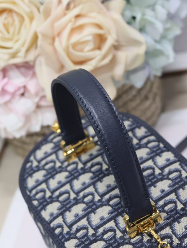Dior Small Vanity Bag Small Vanity Bag in Blue Cloth - Image 3