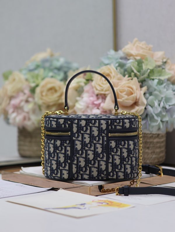 Dior Small Vanity Bag Small Vanity Bag in Blue Cloth - Image 2