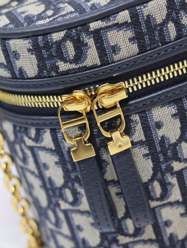 Dior Small Vanity Bag Small Vanity Bag in Blue Cloth - Image 8