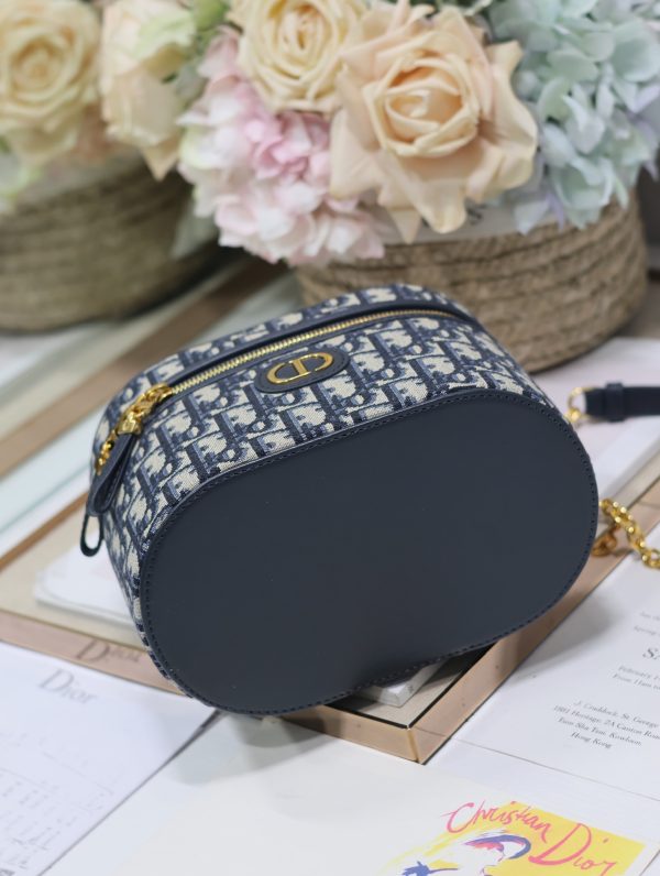 Dior Small Vanity Bag Small Vanity Bag in Blue Cloth - Image 9