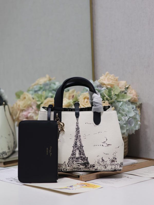 Medium Dior Toujours Eiffel Tower Handbag - Image 7