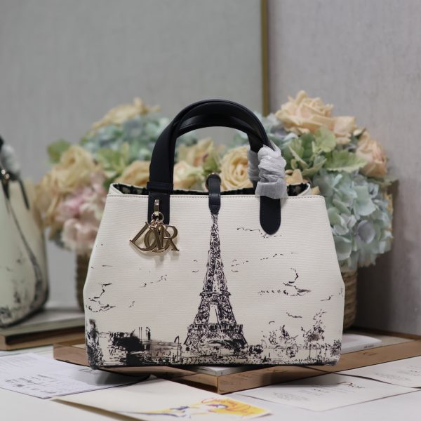 Medium Dior Toujours Eiffel Tower Handbag