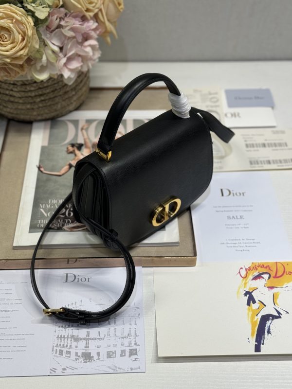 Dior Top Handle Bag Black Medium - Image 7
