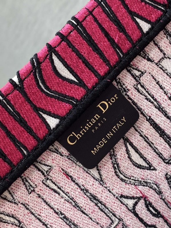 Dior Red Miss Dior Allover Embroidery Bag - Image 4