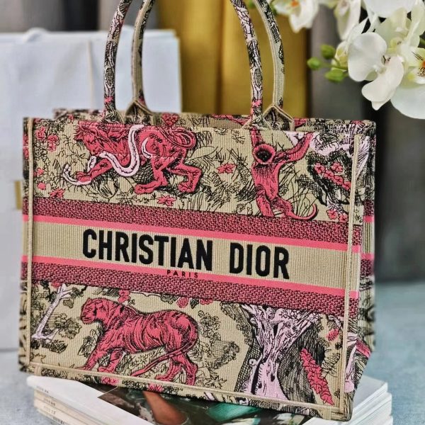 The Dior Book Tote Pink Color