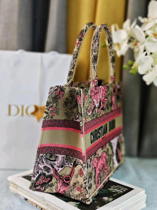 The Dior Book Tote Pink Color - Image 7