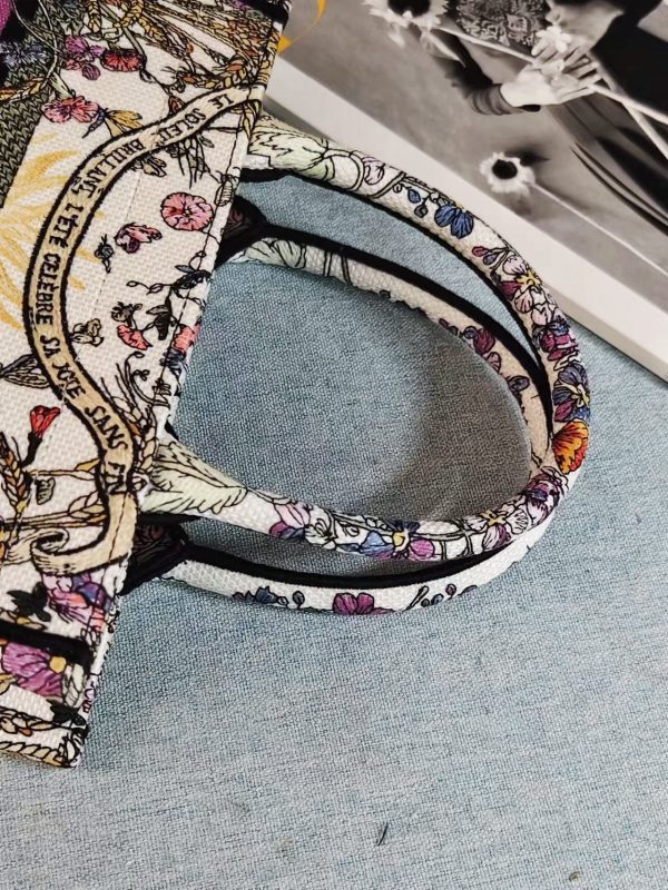 Dior Purple Fabric Tote Bag - Image 10