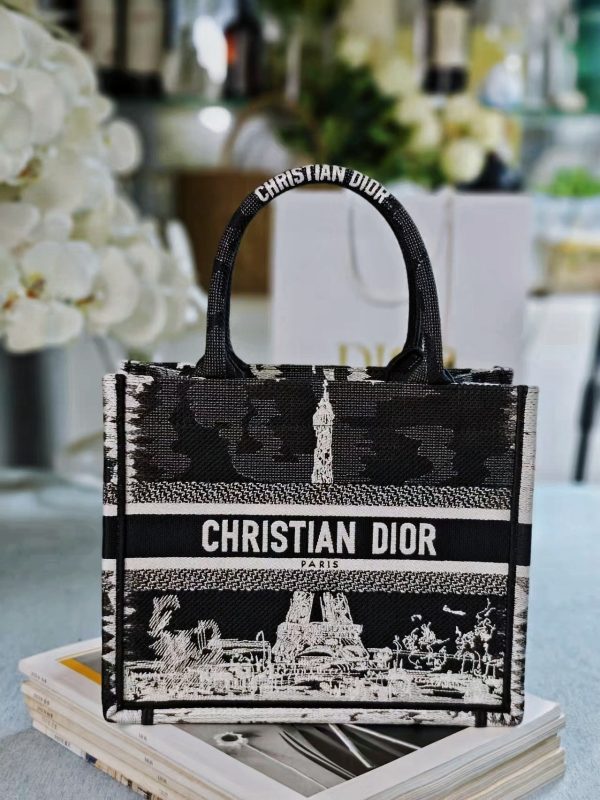 Eiffel Tower Dior Book Tote Bag - Image 10