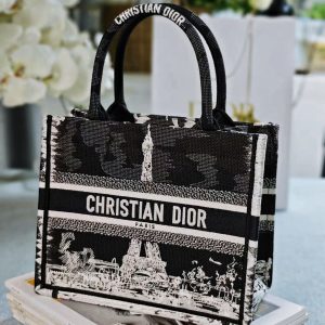 Eiffel Tower Dior Book Tote Bag