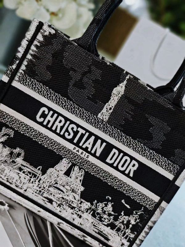 Eiffel Tower Dior Book Tote Bag - Image 5