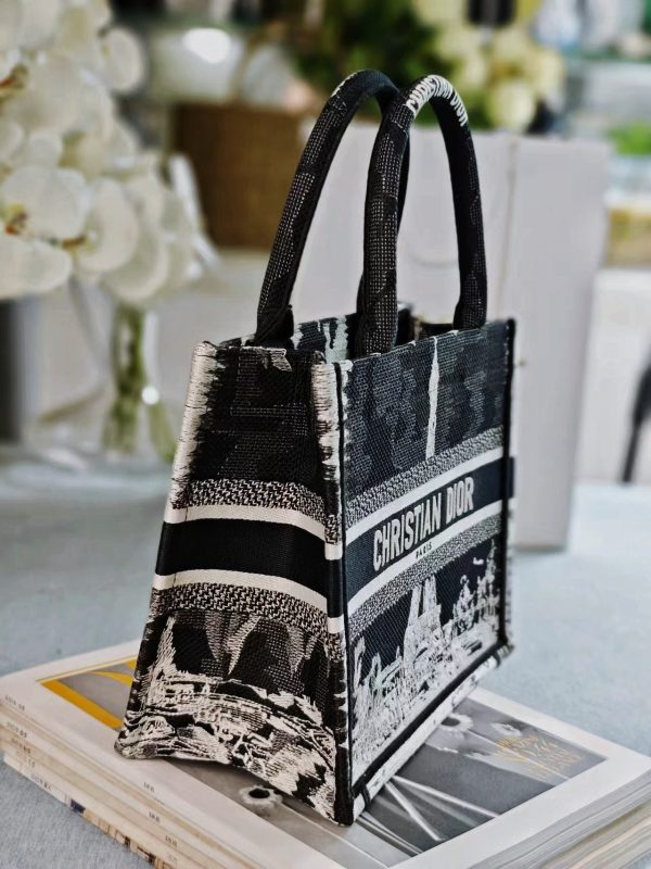 Eiffel Tower Dior Book Tote Bag - Image 3
