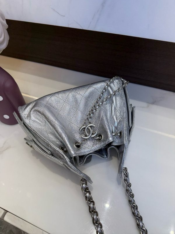 CHANEL Drawstring Bucket Bag - Image 6