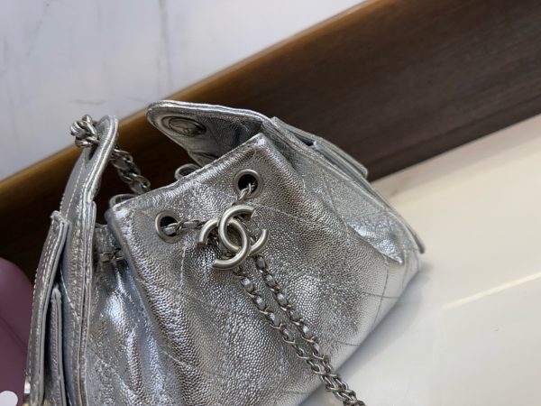 CHANEL Drawstring Bucket Bag - Image 5