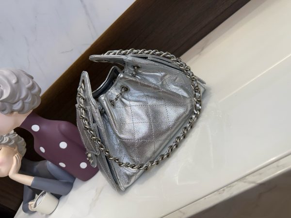CHANEL Drawstring Bucket Bag - Image 3